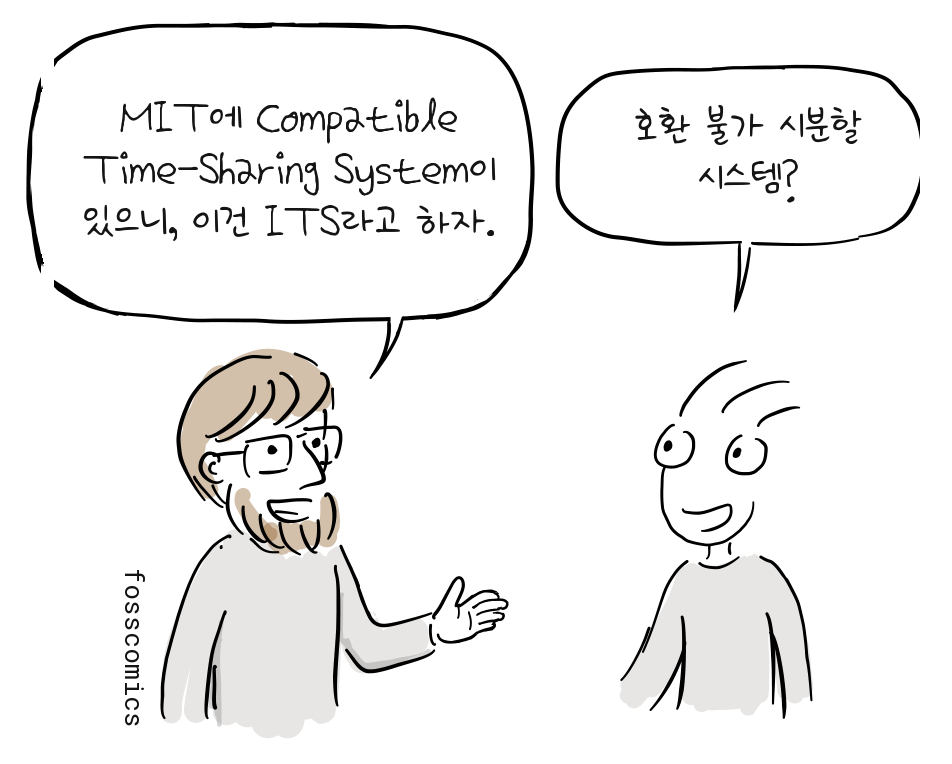 톰 나이트가 다른 프로그래머에게 ITS라는 이름을 제안한다.