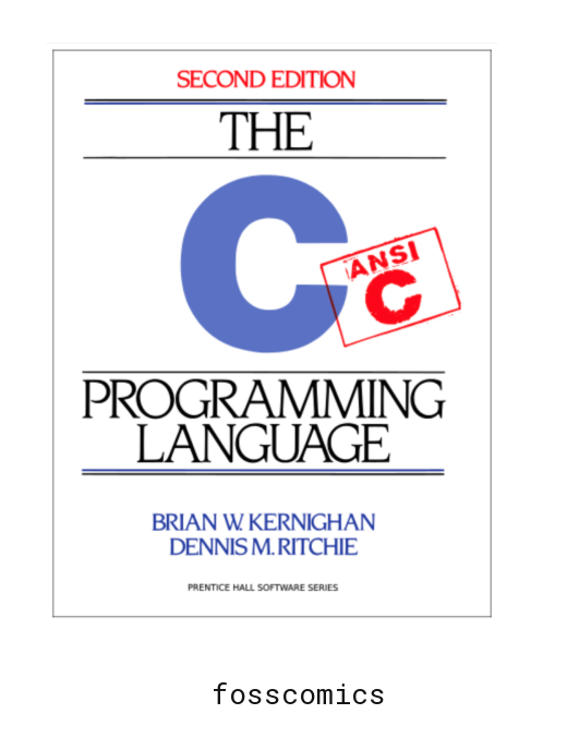 The cover of the second edition of The C Programming Language.