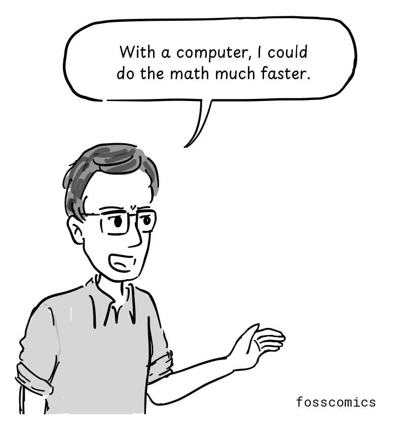 Dennis raises a hand as an idea takes shape.