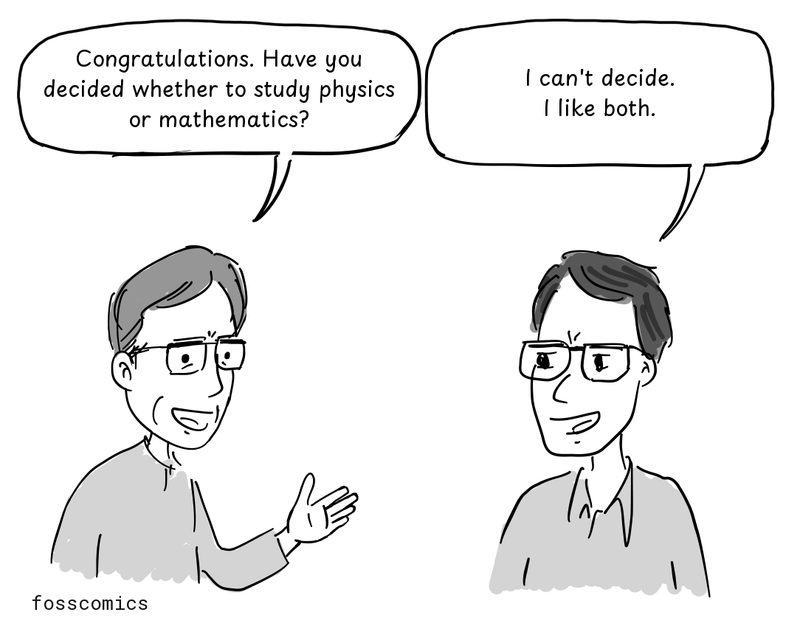 His father asks a question; Dennis hesitates over his answer.