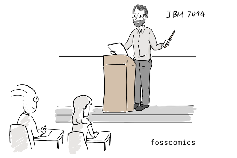 Dennis teaches a computing class.