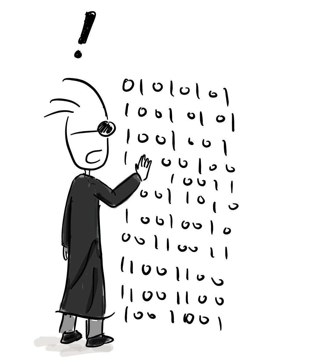 Neo scans binary numbers