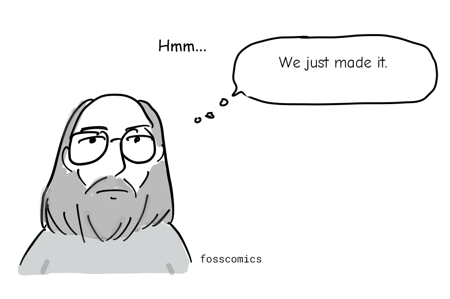 Thompson, Ritchie, and other Bell Labs colleagues answer together with mild uncertainty.