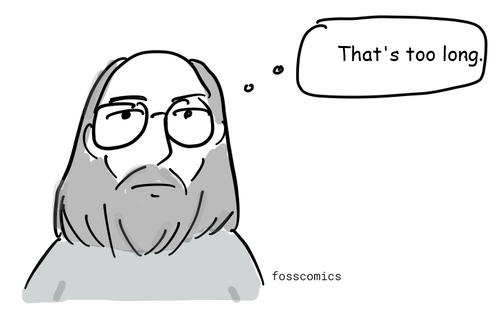 A bearded reader stares at the long list and thinks that it is too long.